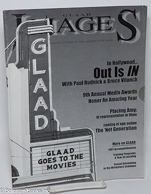 Bild des Verkufers fr GLAAD Images: the GLAAD magazine of images & representations in the media; vol. 3, #1, Spring 1998: In Hollywood . . . Out is In zum Verkauf von Bolerium Books Inc.