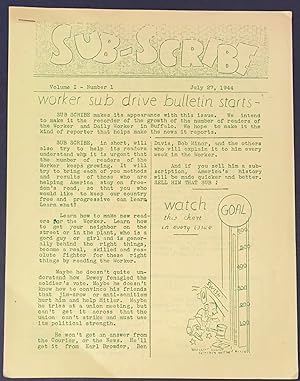 Sub-Scribe. Vol. 1 no. 1 (July 27, 1944)