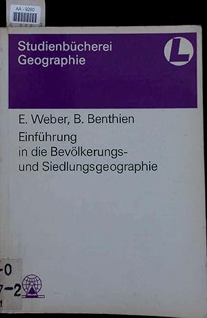 Bild des Verkufers fr Einfhrung in die Bevlkerungs- und Siedlungsgeographie. AA-9260. Studienbcherei Geographie fr Lehrer Band 2 zum Verkauf von Antiquariat Bookfarm