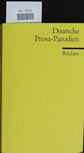 Seller image for Deutsche Prosa-Parodien aus zwei Jahrhunderten. for sale by Antiquariat Bookfarm