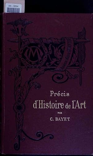 Bild des Verkufers fr Precis d'histoire de l'art. zum Verkauf von Antiquariat Bookfarm