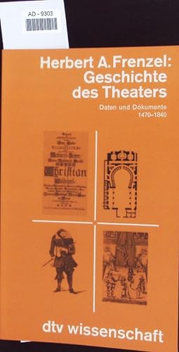 Bild des Verkufers fr Geschichte des Theaters. zum Verkauf von Antiquariat Bookfarm