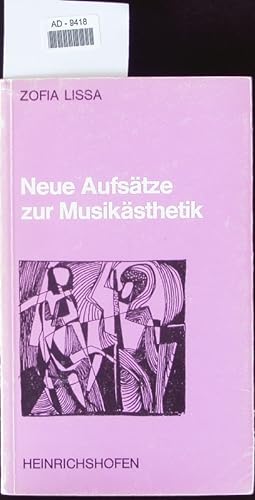 Image du vendeur pour Neue Aufstze zur Musiksthetik. mis en vente par Antiquariat Bookfarm