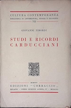 Seller image for Studi e ricordi carducciani for sale by FolignoLibri