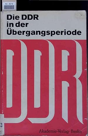 Bild des Verkufers fr Die DDR in der bergangsperiode. AA-9218 zum Verkauf von Antiquariat Bookfarm