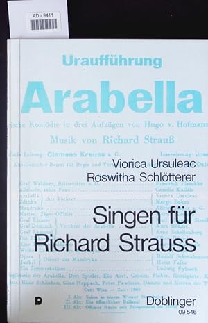 Bild des Verkufers fr Singen fr Richard Strauss. zum Verkauf von Antiquariat Bookfarm