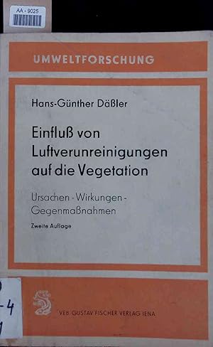 Seller image for Enflu von Luftverunreinigungen auf die Vegetation. AA-9025 for sale by Antiquariat Bookfarm