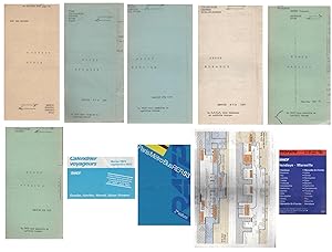 Sammlung von 10 Prospekten Reisen, Bahn, Frankreich (1970-80). Versch. Formate.