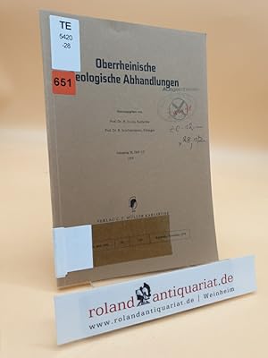 Oberrheinische Geologische Abhandlungen. Jahrgang 28, Heft 1/2, 1979.