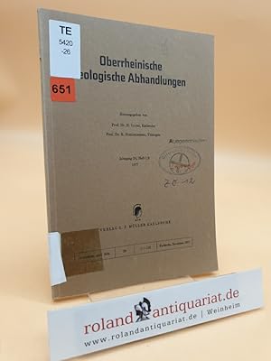 Oberrheinische Geologische Abhandlungen. Jahrgang 26, Heft 1/2, 1977.