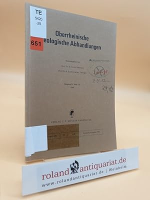 Oberrheinische Geologische Abhandlungen. Jahrgang 29, Heft 1/2, 1980.
