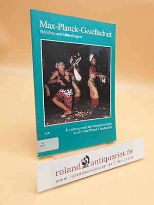 Bild des Verkufers fr Max-Planck-Gesellschaft, Berichte und Mitteilungen 1/90: Forschungsstelle fr Humanethologie in der Max-Planck-Gesellschaft. zum Verkauf von Roland Antiquariat UG haftungsbeschrnkt