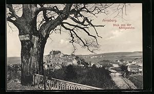 Bild des Verkufers fr Ansichtskarte Arnsberg, Gesamtansicht, Blick von der Knigseiche zum Verkauf von Bartko-Reher