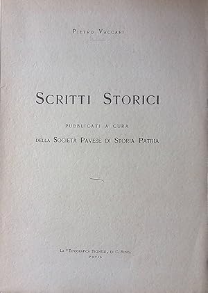 Imagen del vendedor de Scritti storici a la venta por FolignoLibri