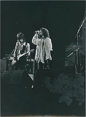 Two original photographs of Patti Smith onstage in Paris, 1978