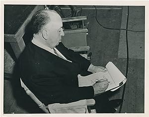 Bild des Verkufers fr Dial M for Murder (Original photograph of Alfred Hitchcock on the set of the 1954 film) zum Verkauf von Royal Books, Inc., ABAA