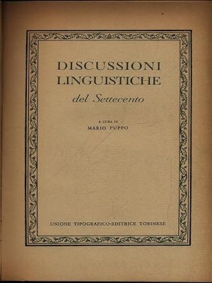 Bild des Verkufers fr Discussioni linguistiche del Settecento zum Verkauf von Librodifaccia