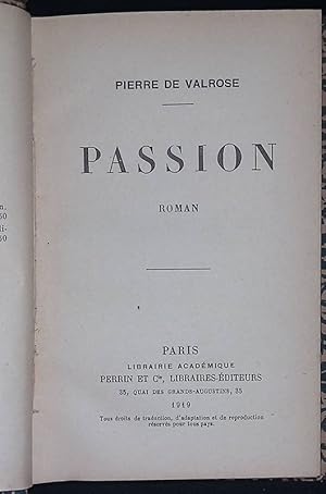 Seller image for Passion. Roman for sale by FolignoLibri