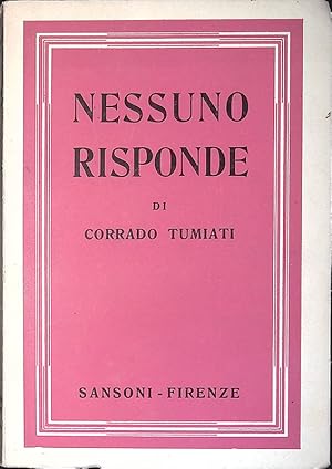 Seller image for Nessuno risponde for sale by FolignoLibri