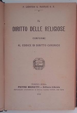 Seller image for Il diritto delle religiose. Conforme al codice di diritto canonico for sale by FolignoLibri
