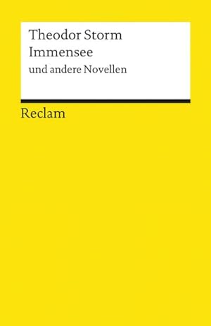 Seller image for Immensee und andere Novellen for sale by AHA-BUCH