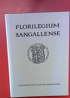 Immagine del venditore per Florilegium Sangallense. Festschrift fr Johannes Duft zum 65. Geburtstag venduto da biblion2