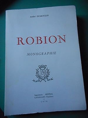 Bild des Verkufers fr Robion - Monographie zum Verkauf von Frederic Delbos