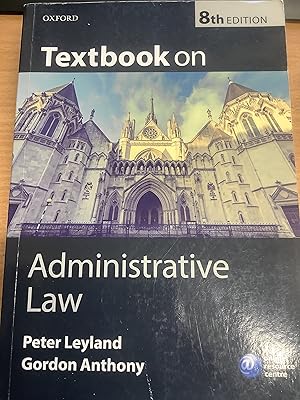 Image du vendeur pour Textbook on Administrative Law mis en vente par Chapter Two (Chesham)