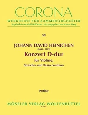 Seller image for Konzert D-Durfr Violine, Streicher und Bc : Partitur for sale by Smartbuy