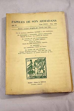 Imagen del vendedor de Papeles de Son Armadans, ao IX, tomo XXXV, n. CIII (octubre, 1964).:: Loa de murcianos, almerienses, manchegos y otros hambrientos; Los nombres de Unamuno; La palabra edificante; Contra los mitos antineoclsicos espaoles; Nota sobre Rey Polo; La pintura ideolgica de Xam; Rostros de Cuenca a la venta por Alcan Libros