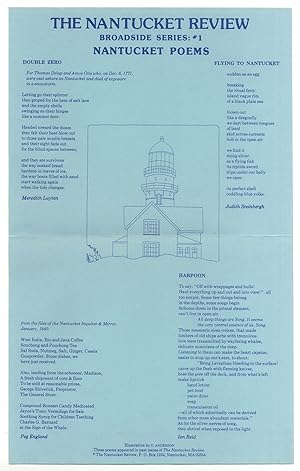 Bild des Verkufers fr [Broadside]: Nantucket Poems zum Verkauf von Between the Covers-Rare Books, Inc. ABAA