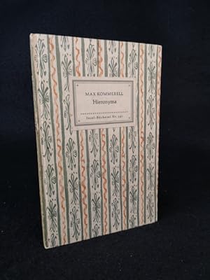 Bild des Verkäufers für Hieronya. Insel-Bücherei Nr. 591. 1. - 10. Tausend zum Verkauf von ANTIQUARIAT Franke BRUDDENBOOKS
