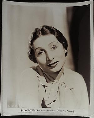 Seller image for Babbitt 8 x 10 Still 1934 Aline MacMahon, Scarce! for sale by AcornBooksNH