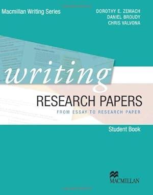 Imagen del vendedor de Writing Research Papers (Macmillan Writing Series) a la venta por WeBuyBooks