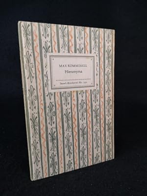 Bild des Verkäufers für Hieronya. Insel-Bücherei Nr. 591. 1. - 10. Tausend zum Verkauf von ANTIQUARIAT Franke BRUDDENBOOKS