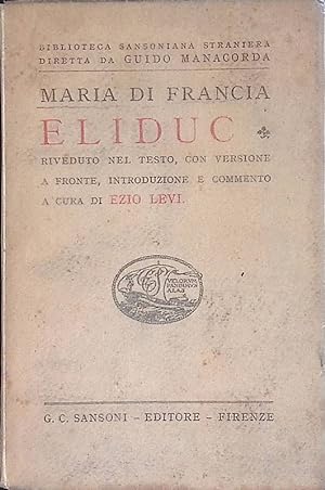 Seller image for Eliduc for sale by FolignoLibri