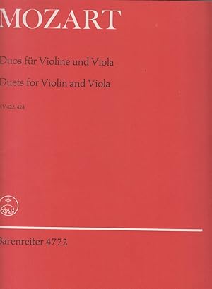 Duets for Violin and Viola KV 423 & KV424