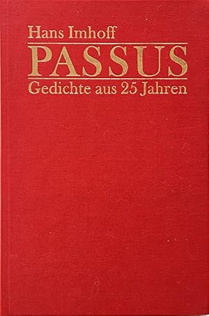 Passus - Gedichte aus 25 Jahren