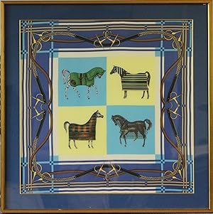 Framed Equestrian Scarf