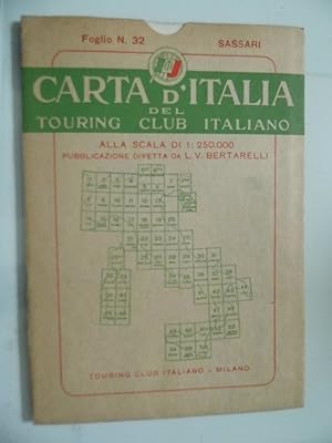 CARTA D'ITALIA DEL TOURING CLUB ITALIANO Foglio 32 SASSARI