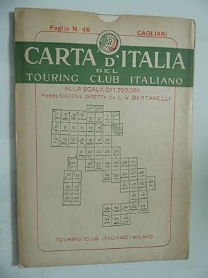 CARTA D'ITALIA DEL TOURING CLUB ITALIANO Foglio N. 46 CAGLIARI