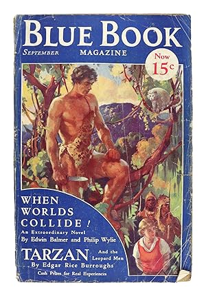 Seller image for Blue Book Magazine - September 1932 [Tarzan and the Leopard Men; When Worlds Collide] for sale by Capitol Hill Books, ABAA