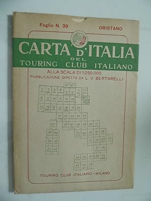 CARTA D'ITALIA DEL TOURING CLUB ITALIANO Foglio N. 39 ORISTANO