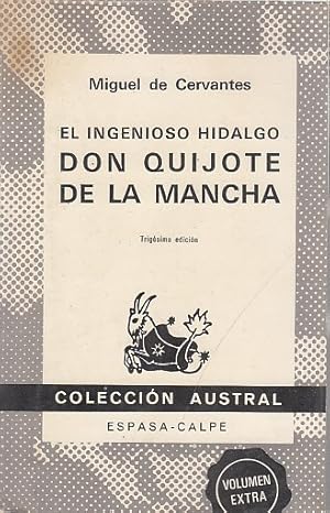 Seller image for EL INGENIOSO HIDALGO DON QUIJOTE DE LA MANCHA for sale by Librera Vobiscum