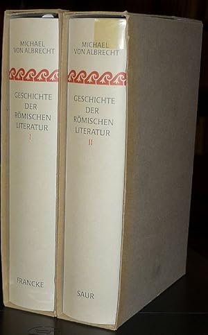 Imagen del vendedor de Geschichte der rmischen Literatur von Andronicus bis Boethius mit Bercksichtigung ihrer Bedeutung fr die Neuzeit. 2 Bnde. a la venta por Antiquariat Dwal