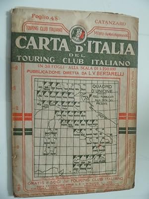 CARTA D'ITALIA DEL TOURING CLUB ITALIANO Foglio N. 48 CATANZARO