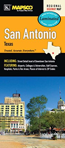 Seller image for San Antonio, TX Waterproof Map for sale by -OnTimeBooks-