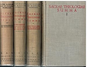 Imagen del vendedor de SACRAE THEOLOGIAE SUMMA IUXTA CONSTITUTIONEM APOSTOLICAM "DEUS SCIENTIARUM DOMINUS". 4 vols. I-II. THEOLOGIA FUNDAMENTALIS. III-IV. DE VERBO INCARNATO. DE B. MARIA VIRGINE. DE GRATIA CHRISTI. DE VIRTUTIBUS INFUSIS. a la venta por angeles sancha libros