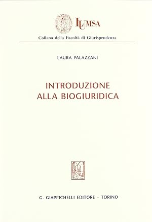 Image du vendeur pour Introduzione alla biogiuridica mis en vente par Libreria sottomarina - Studio Bibliografico