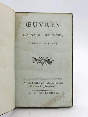 Oeuvres d'Arnaud Daubasse